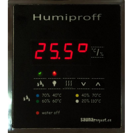 Saunaproject regulace do sauny Humiproff combi chrom pro zapuštění