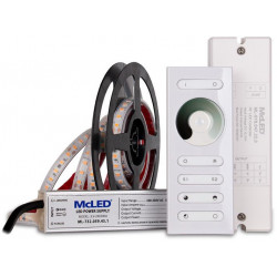 MCLED sestava LED pásek  UWW 2m + kabel + trafo + stmívání